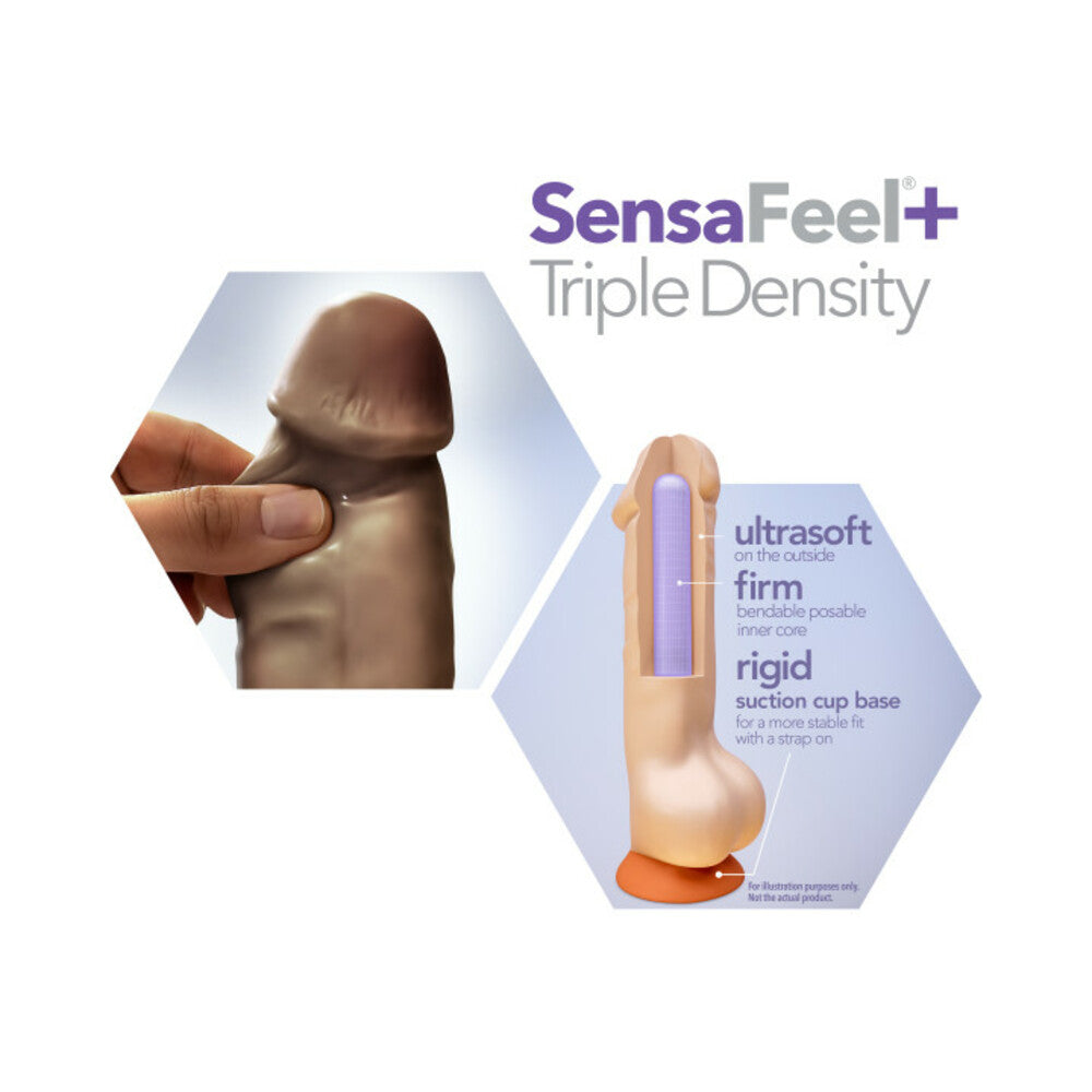 Dr. Skin Plus 7In Posable Dildo Chocolat