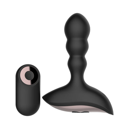 Gender Fluid Shake Anal Vibe With Remote Silicone Black