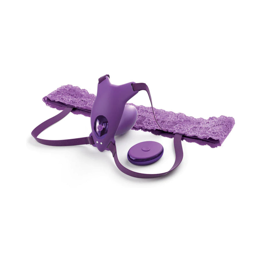 Fantasy For Her Ultimate G-spot Butterfly Strap-on With Remote Silicone Purple