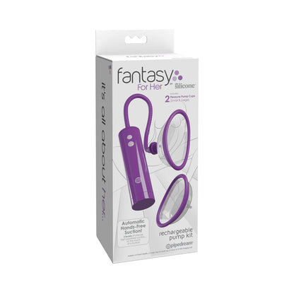 Fantasy For Her Rechargeable Pleasure Pump Kit - Purple