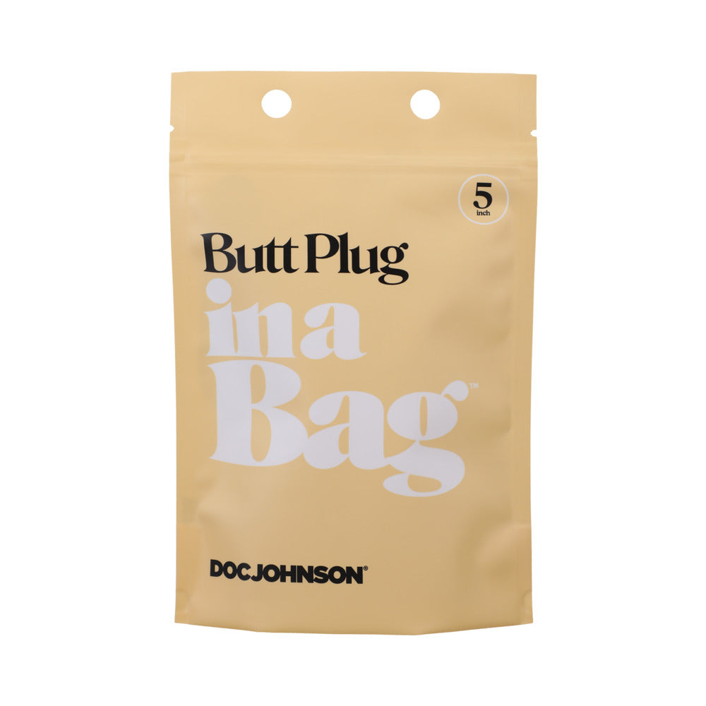 In A Bag Butt Plug 5In Black