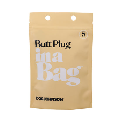 In A Bag Butt Plug 5In Black
