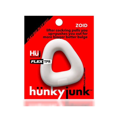 Hunkyjunk Zoid Trapezoid Lifter Cockring White Ice