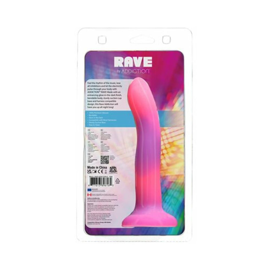 Addiction Rave Dong 8 In. G.I.T.D. Pink