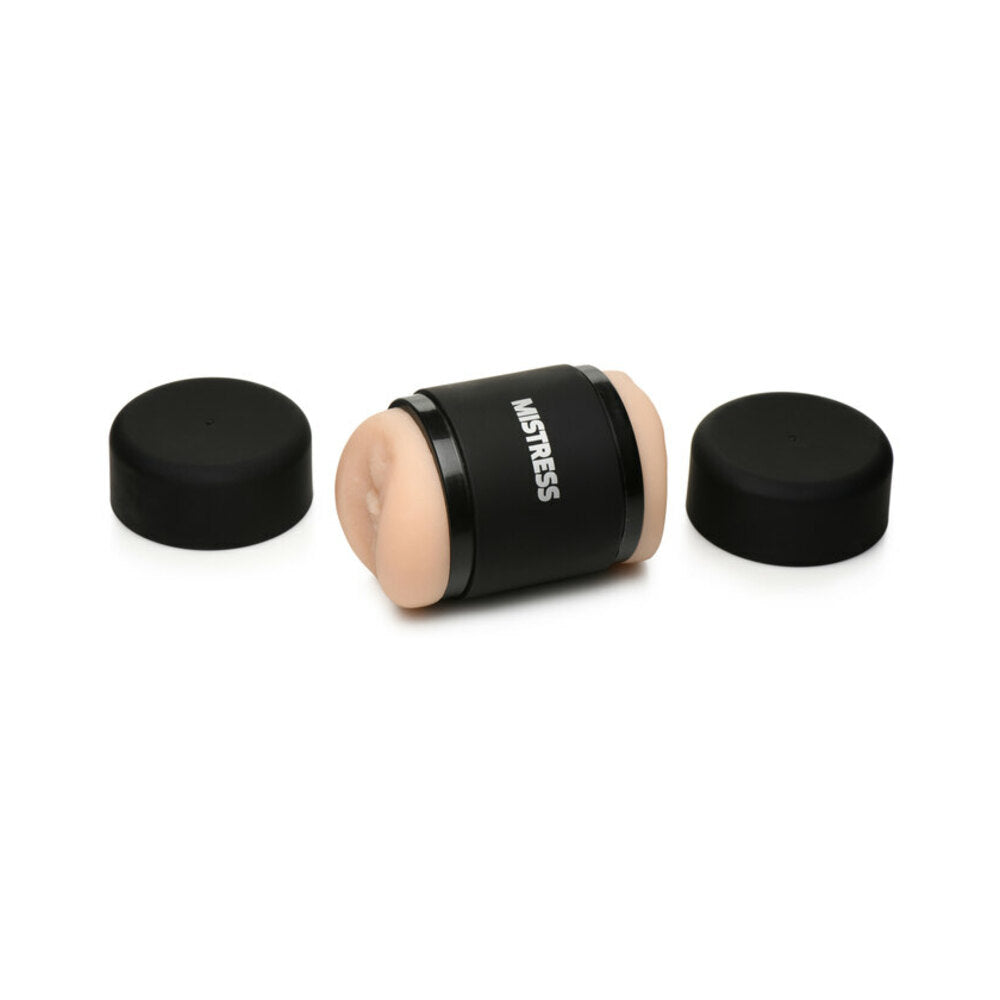Curve Novelties Mistress Mini Double Stroker Pussy &amp; Ass - Light