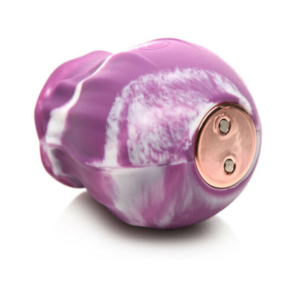 Gossip Tongue Tickler 10 Function Rechargeable Silicone Licking Rose Purple