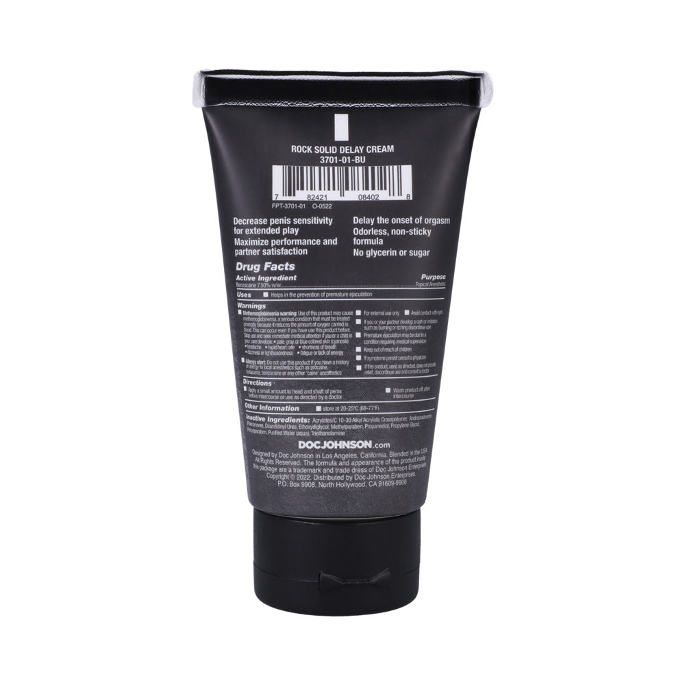 Rock Solid Delay Cream 2Oz (Bulk)