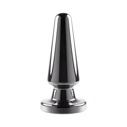 Evolved Advanced Vibrating Rechargeable Metal Plug - Black
