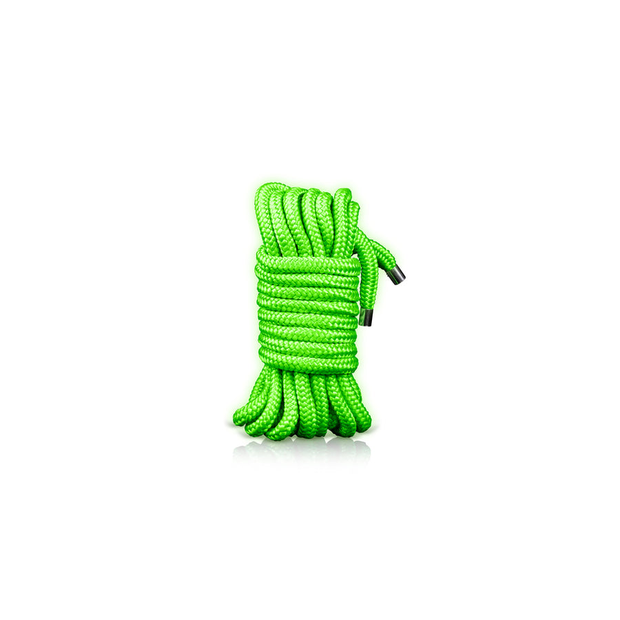 Ouch! Glow Rope - 5 M/16 Strings - Glow In The Dark - Green