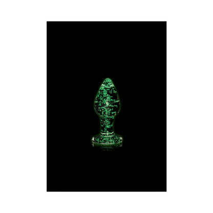 Ouch! Glow Glass Butt Plug - Glow In The Dark - Clear - Small