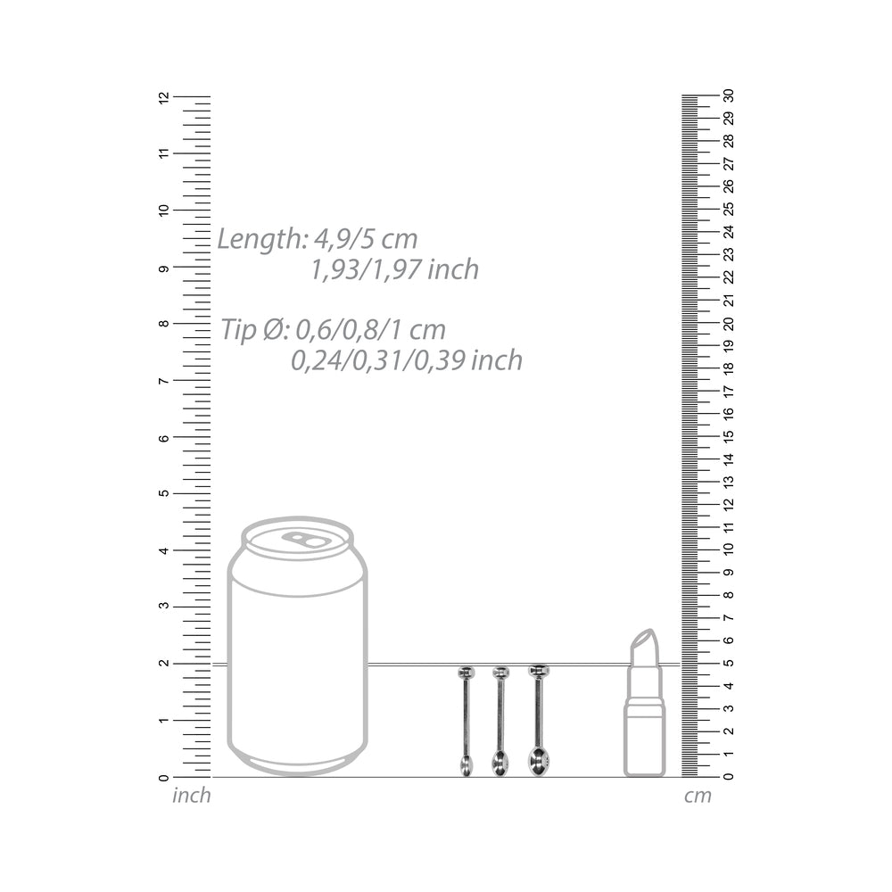 Urethral Sounding Metal Plug Set