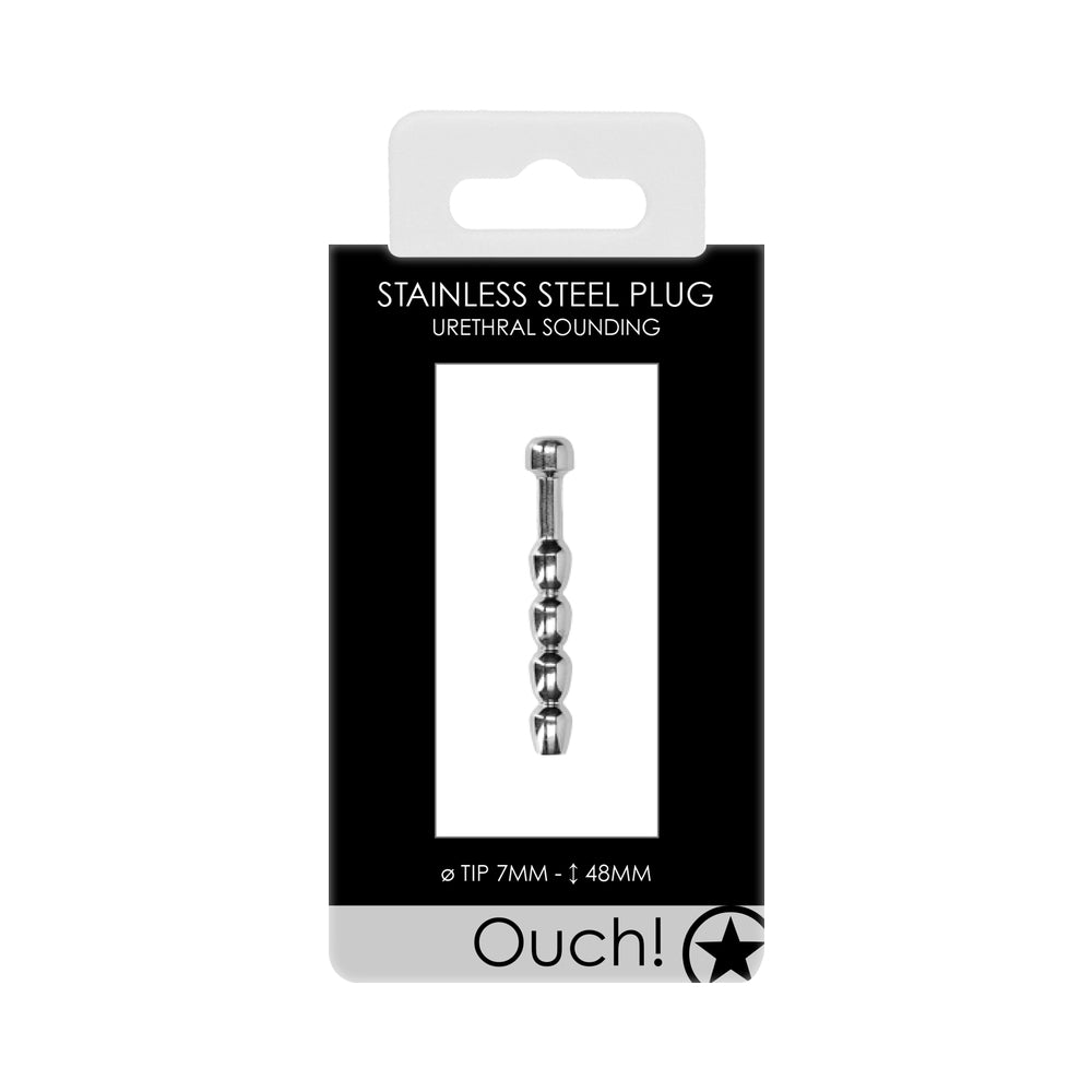 Ouch! Urethral Sounding - Metal Plug - 7 Mm