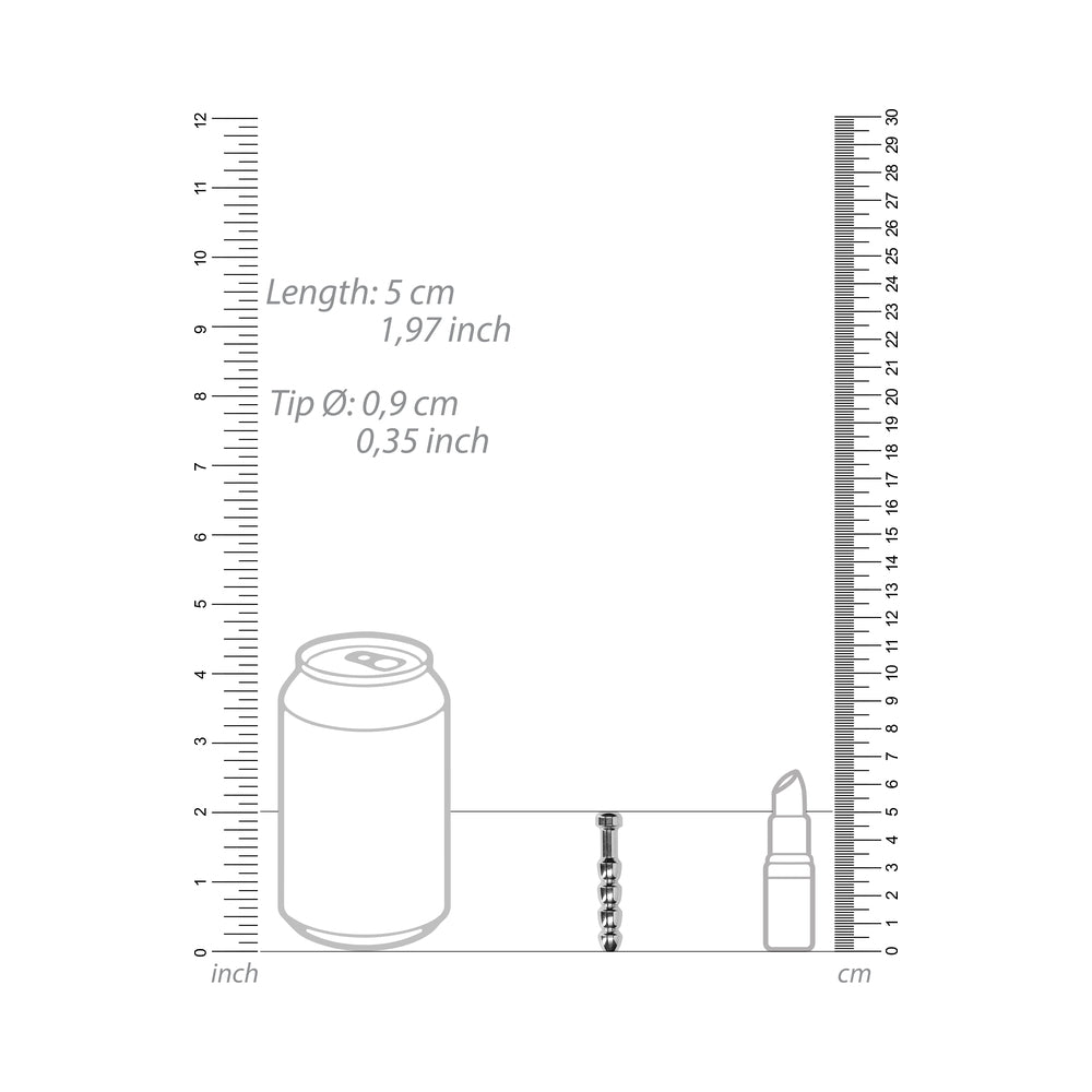 Ouch! Urethral Sounding - Metal Plug - 9 Mm