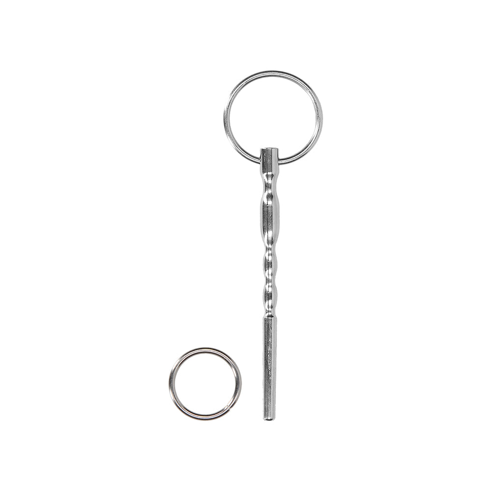 Ouch! Urethral Sounding - Metal Plug With Ring - 7.5 Mm