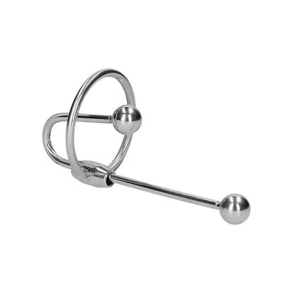 Ouch! Urethral Sounding - Metal Plug With Ring - 10 Mm