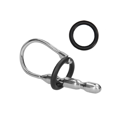 Ouch! Urethral Sounding - Metal Stretcher With Ring - 10 Mm