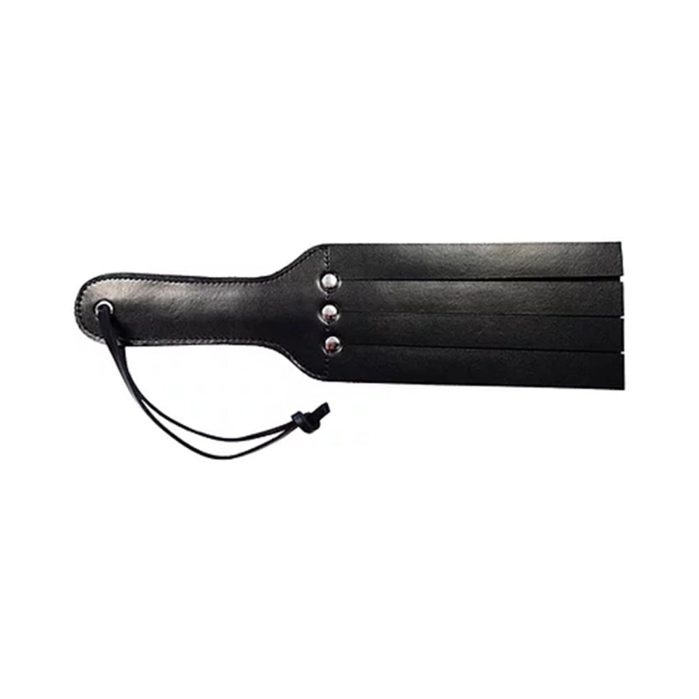 Rouge Leather 4 Strap Paddle Black