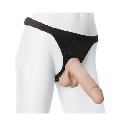 Vac-U-Lock Set 8&quot; Realistic Cock With Ultra Harness