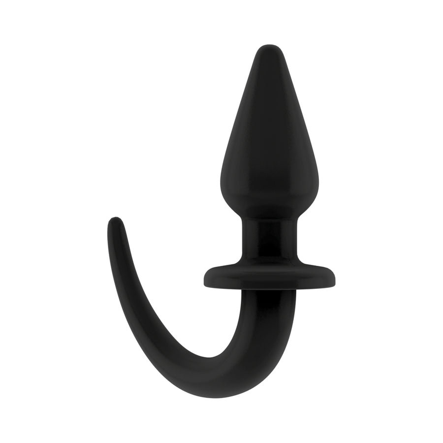 Ouch! Flexible Rubber Anal Plug Black