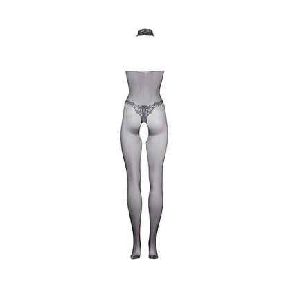 Shots Le Desir Fishnet &amp; Lace High-Neck Bodystocking Black O/S