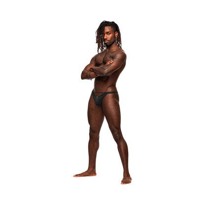Male Power Magnificence Micro V Thong Black L/Xl
