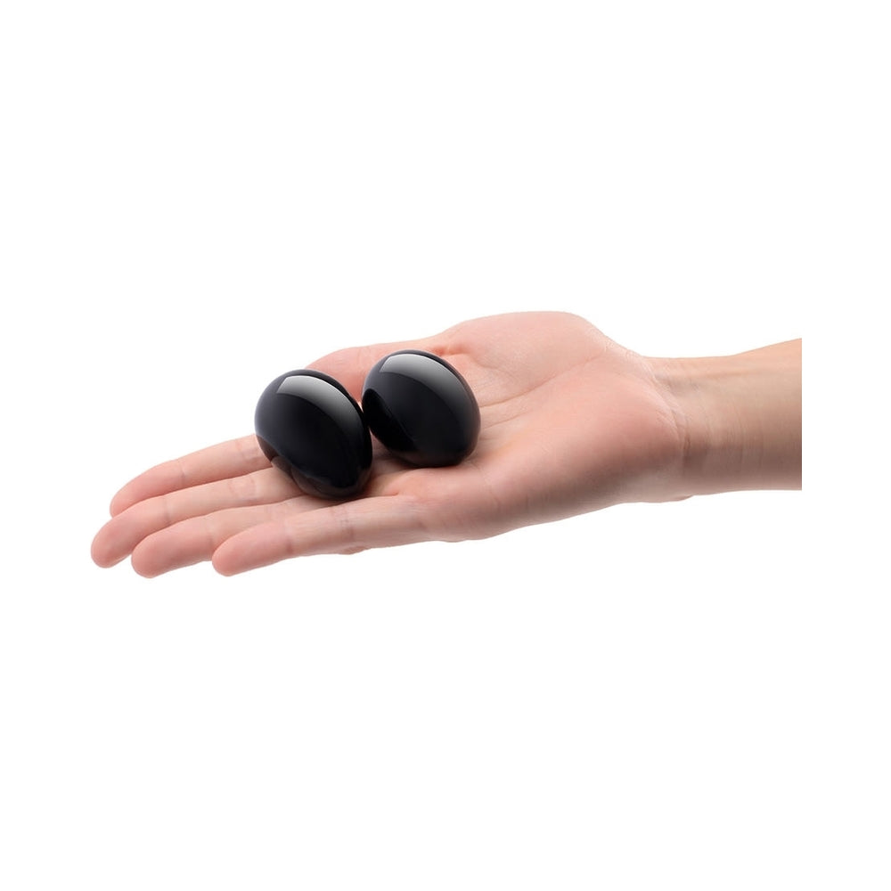 Le Wand Crystal Egg Black Obsidian