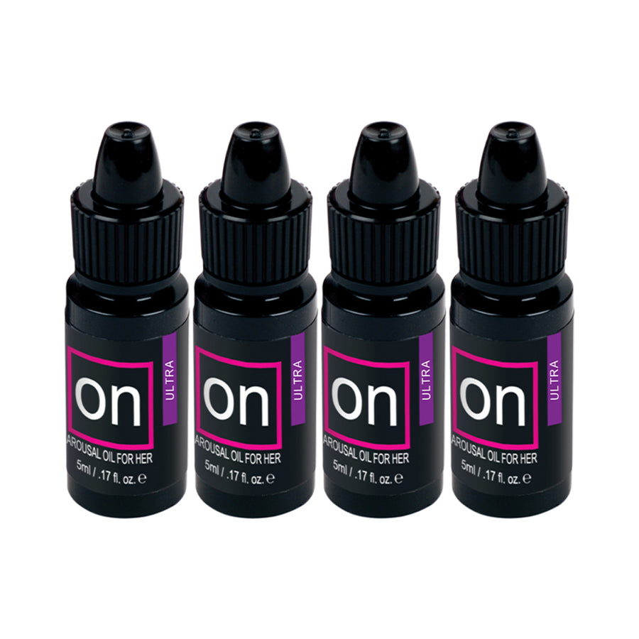 Sensuva Pack Of 4 On Ultra Arousal Oil 5 Ml Large Boxes Plus Vl8td On Arousal Oil And Gel 8 Piece Te