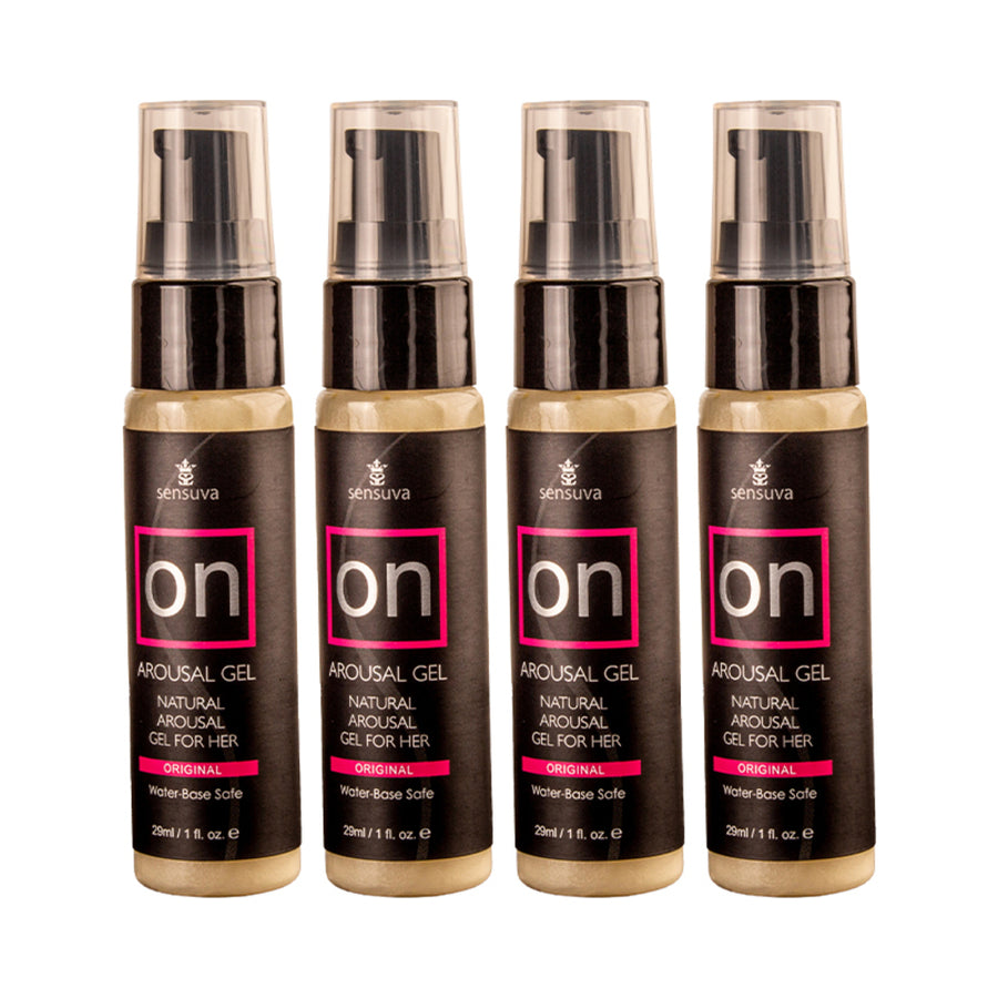 Sensuva Pack Of 4 On Original Arousal Gel 1 Oz. Bottle Plus Vl8tdon Arousal Oil And Gel 8-piece Test
