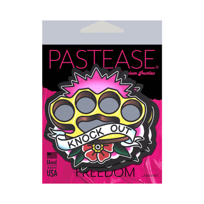 Pastease Brass Knuckles: Diamond Thom Knock Out Flash Nipple Pasties