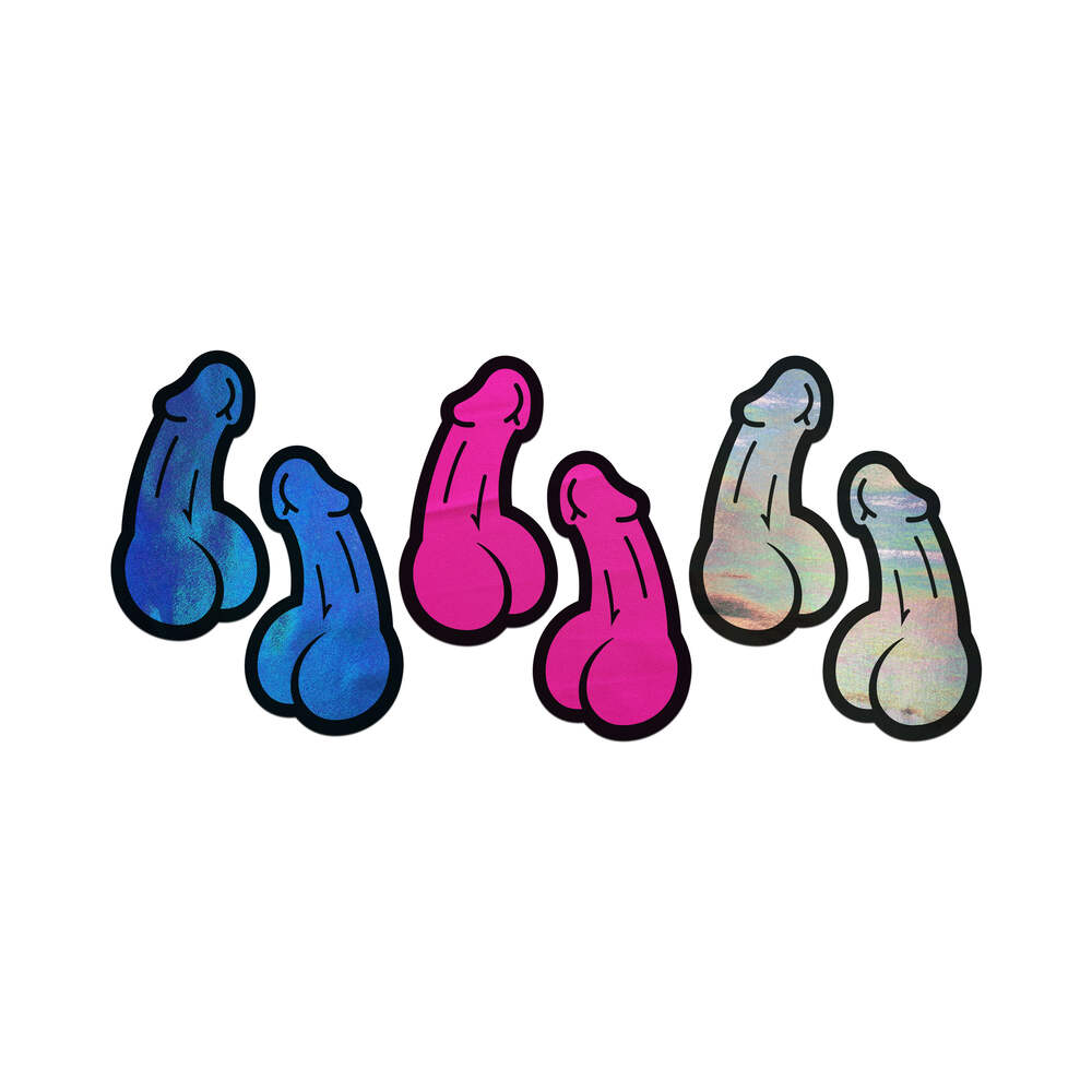 Pastease A Bag Of Dicks: 3-Pack Of Penis Pasties For Nipples &amp; Skin