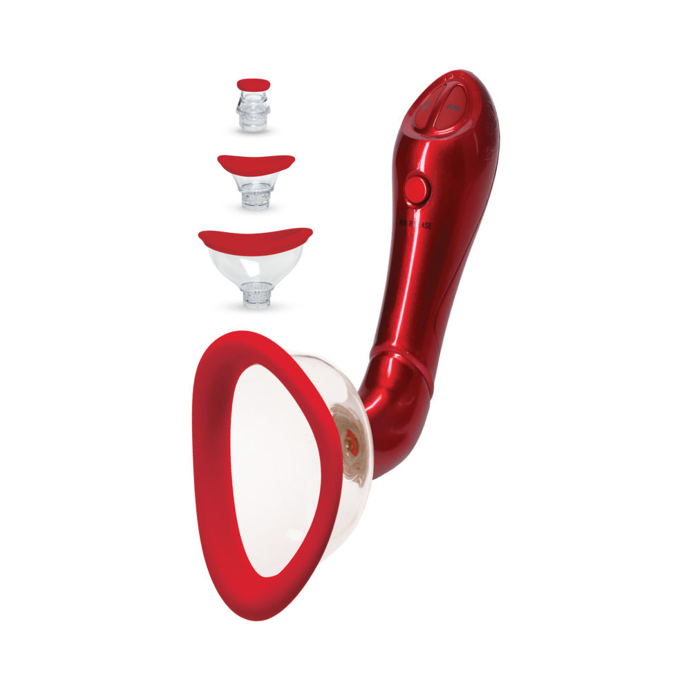 Bloom Intimate Body Automatic Vibrating Rechargeable Pump Limited Edition - Red
