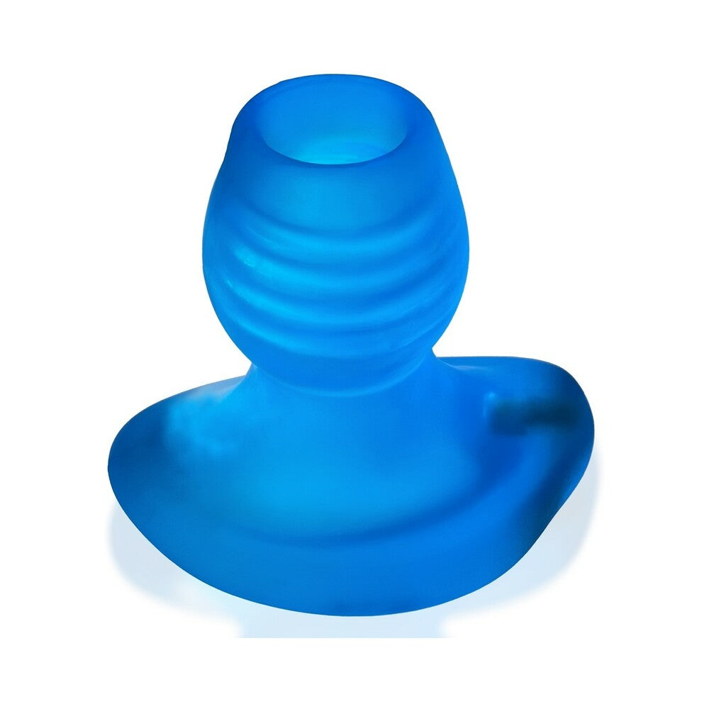 Oxballs Glowhole-1 Hollow Buttplug With Led Insert Small Blue Morph