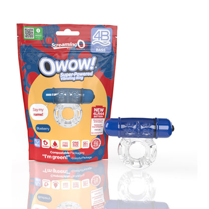 Screaming O 4B Owow Vibrating Cockring Blueberry