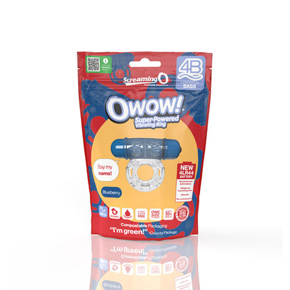 Screaming O 4B Owow Vibrating Cockring Blueberry
