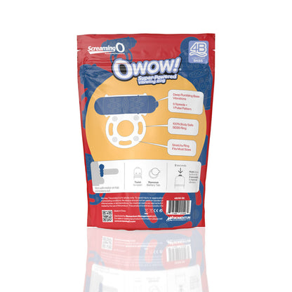 Screaming O 4B Owow Vibrating Cockring Blueberry