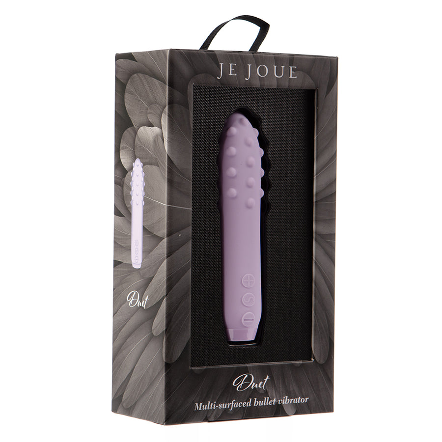 Je Joue Duet Rechargeable Silicone Multi-surfaced Bullet Vibrator Lilac