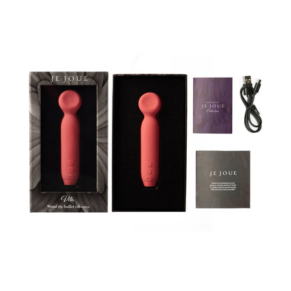 Je Joue Vita Rechargeable Silicone Wand Tip Bullet Vibrator Watermelon Pink