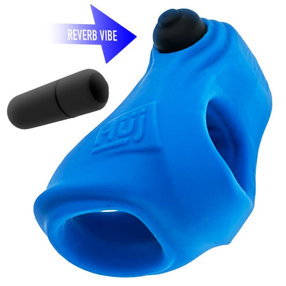 Hunkyjunk Revsling Cock &amp; Ball Sling With Bullet Vibrator Teal