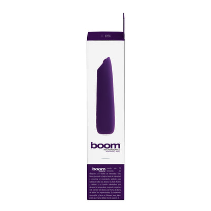 Vedo Boom Rechargeable Warming Silicone Slimline Vibrator Purple