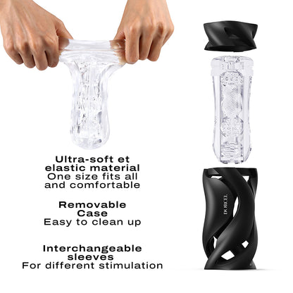 Dorcel Deep Blow Masturbator - Black