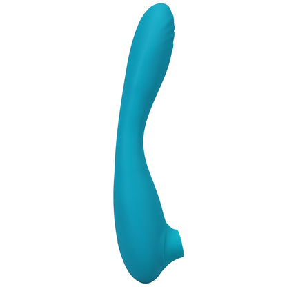 This Product Sucks Rechargeable Bendable Dual Ended Silicone Sucking Clitoral Stimulator &amp; G-spot Vi