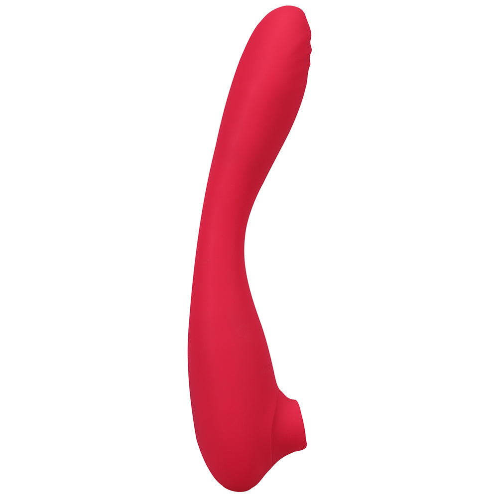 This Product Sucks Rechargeable Bendable Dual Ended Silicone Sucking Clitoral Stimulator &amp; G-spot Vi