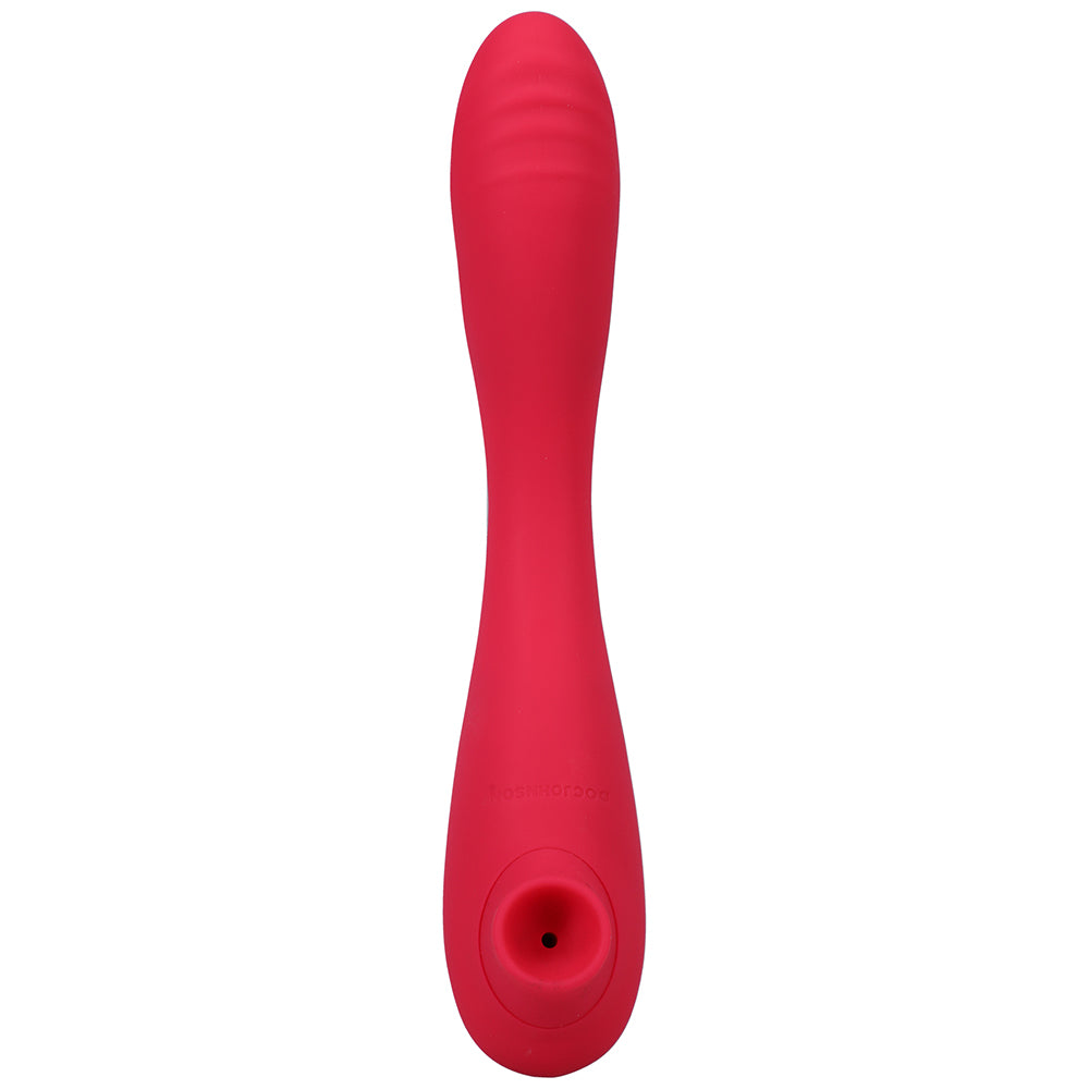 This Product Sucks Rechargeable Bendable Dual Ended Silicone Sucking Clitoral Stimulator &amp; G-spot Vi