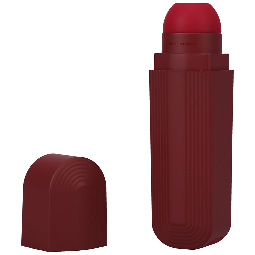 This Product Sucks Rechargeable Silicone Lipstick Sucking Clitoral Stimulator Red