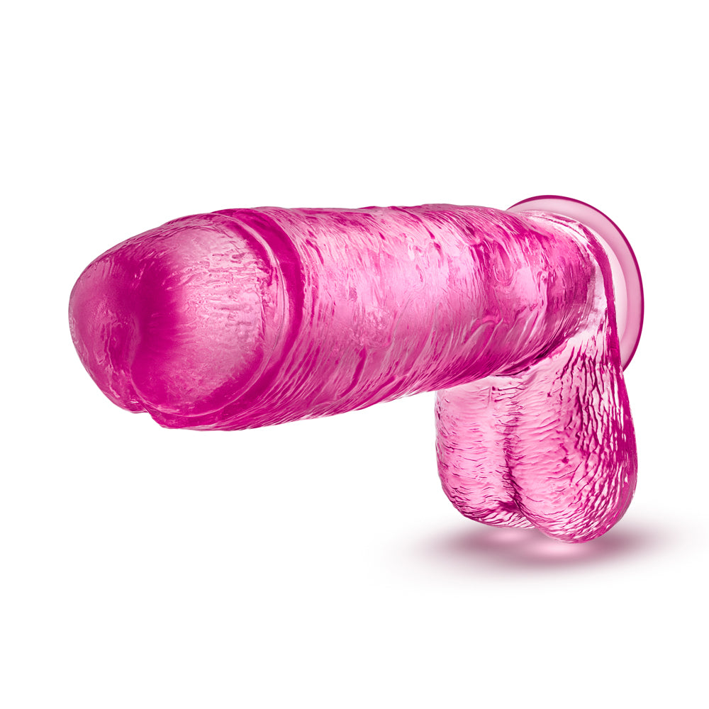 Blush B Yours Plus Big n Bulky 10.5 in. Dildo with Balls &amp; Suction Cup Pink