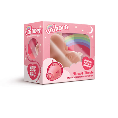 Unihorn Heart Throb Pulsing Vibrator Pink