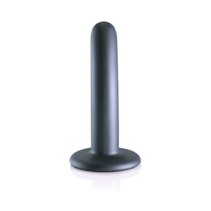 Shots Ouch! Smooth Silicone 5 In. G-Spot Dildo Gunmetal