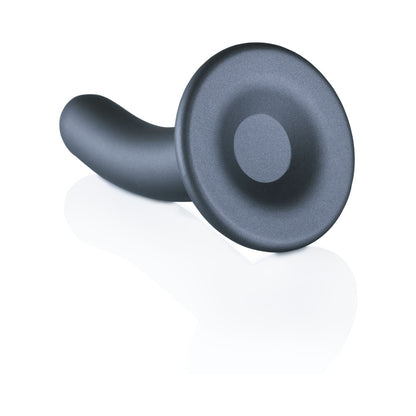Shots Ouch! Smooth Silicone 5 In. G-Spot Dildo Gunmetal