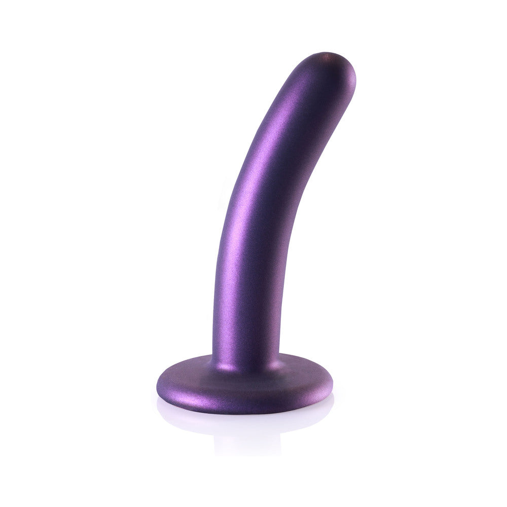 Shots Ouch! Smooth Silicone 5 In. G-Spot Dildo Metallic Purple