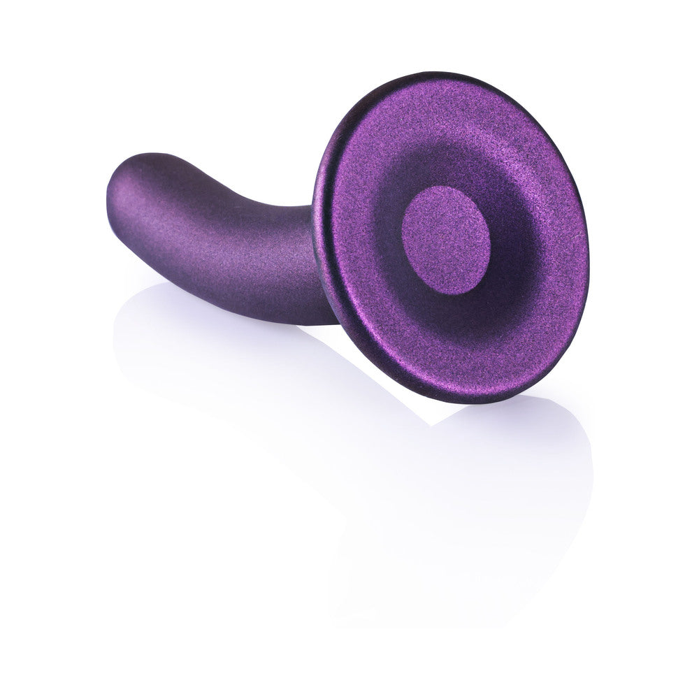Shots Ouch! Smooth Silicone 5 In. G-Spot Dildo Metallic Purple
